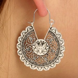 925 Silver-Plated Vintage Bohemian Earrings